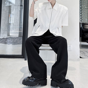 Zip Short Sleeve Shirt
