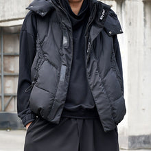 Load image into Gallery viewer, White Duck Down Hooded Down Vest
