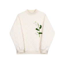 Load image into Gallery viewer, Floral Thick Half Turtleneck Sweatshirt
