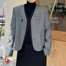 Load image into Gallery viewer, Simple Stitching V-Neck Casual Blazer
