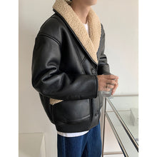 Load image into Gallery viewer, Vintage Faux Leather Thickened Jacket
