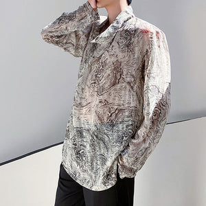 Printed Thin Pullover Shirt