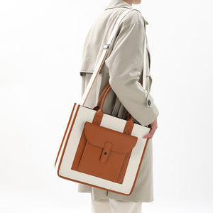 Contrast Color Large Capacity Shoulder Messenger Bag