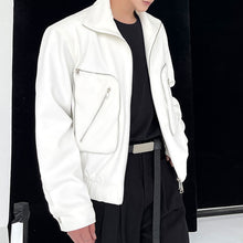 Load image into Gallery viewer, Turtleneck Double Zip Pocket Jacket
