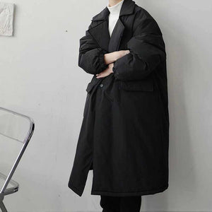 Suit Collar Mid Length Thickened Jacket