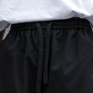 Drawstring Straight Wide Leg Bloomers