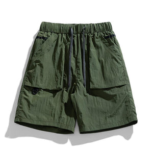 Casual Solid Color Pocket Cargo Shorts