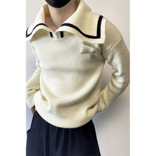 Load image into Gallery viewer, Large Lapel Thick Sweater
