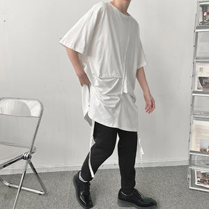 Asymmetric Loose Short Sleeve T-Shirt