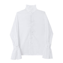 Load image into Gallery viewer, Flared Sleeve Ruffle Shirt

