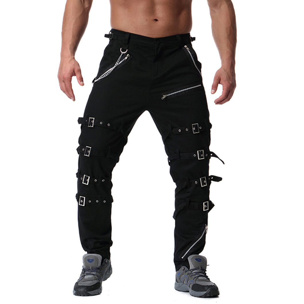 Metal Decoration Casual Trousers