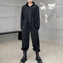 Load image into Gallery viewer, Black Zipper Jumpsuit
