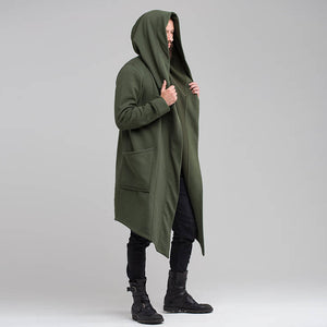 Long Cardigan Cloak Hooded Coat