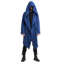 Load image into Gallery viewer, Long Cardigan Cloak Hooded Coat
