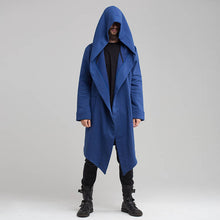 Load image into Gallery viewer, Long Cardigan Cloak Hooded Coat
