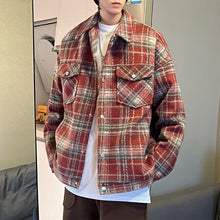 Load image into Gallery viewer, Vintage Plaid Lapel Jacket

