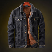 Load image into Gallery viewer, Winter Plush Fleece Denim Jacket

