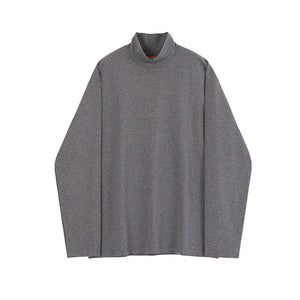 Winter High Neck Long Sleeve T-shirt