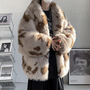 Winter Plush Short Thickened Hooded Coat
