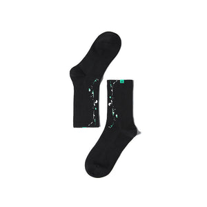 Splashed Ink Graffiti Luminous Tube Socks