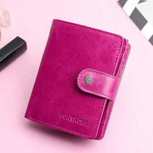 RFID Multifunctional Leather Wallet