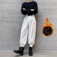 Load image into Gallery viewer, Drawstring Multi-pocket Trousers
