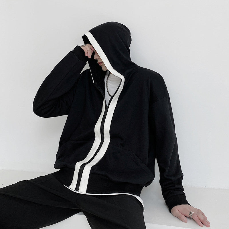 Hooded Zip Cardigan