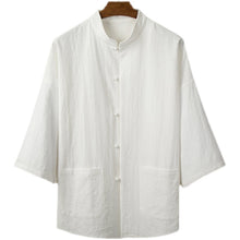 Load image into Gallery viewer, Han Three-quarter Sleeve Loose Tea Shirt

