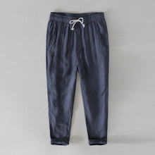Load image into Gallery viewer, Linen Simple Solid Color Straight Pants
