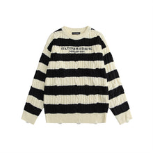 Load image into Gallery viewer, Chunky Striped Sweater Knit Top
