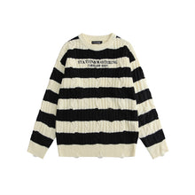 Load image into Gallery viewer, Chunky Striped Sweater Knit Top
