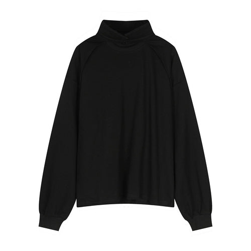 Simple Long Sleeve Pullover POLO Shirt