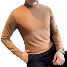 Load image into Gallery viewer, Slim Fit British Half Turtleneck Long Sleeve T-Shirt
