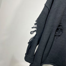 Load image into Gallery viewer, Ripped Loose Drop Shoulder Sweater
