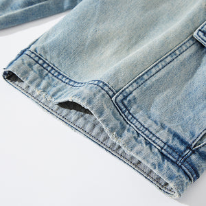 Summer Blue Vintage Denim Shorts