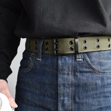 Load image into Gallery viewer, Double Buckle Canvas Belt
