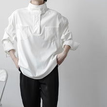 Load image into Gallery viewer, Thick Stand Collar Loose Shirt
