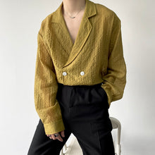 Load image into Gallery viewer, Pleated Lapel Shirt
