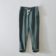 Load image into Gallery viewer, Linen Simple Solid Color Straight Pants

