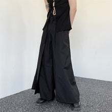 Load image into Gallery viewer, Dark Knight Double Layer Wide-Leg Trousers
