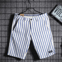 Load image into Gallery viewer, Summer Striped Five Point Shorts
