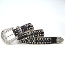 Load image into Gallery viewer, Punk Pin Buckle Faux Diamond Inlaid Belt
