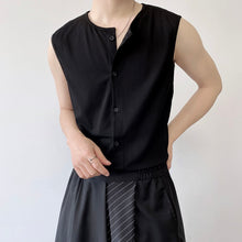 Load image into Gallery viewer, Cardigan Sleeveless T-shirt
