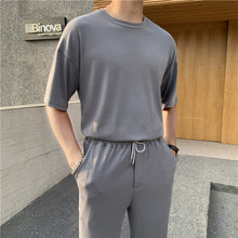 Load image into Gallery viewer, Casual Short Sleeve Trousers Set

