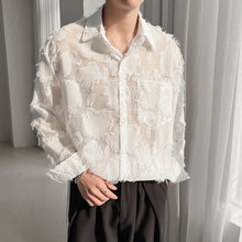 Load image into Gallery viewer, Feather Tassel Sheer Long Sleeve Shirt
