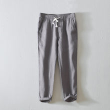 Load image into Gallery viewer, Linen Simple Solid Color Straight Pants
