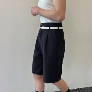 Summer Waist Cutout Shorts