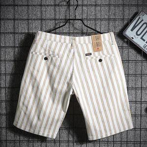 Summer Striped Five Point Shorts