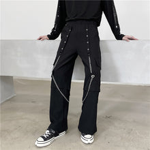 Load image into Gallery viewer, Metal Chain Wide Leg Pants
