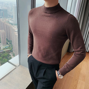 Half Turtleneck Slim Sweater